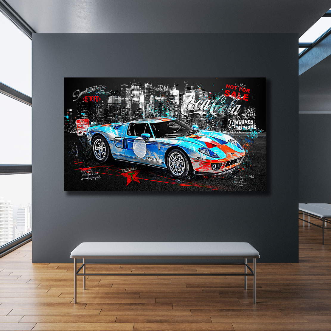 Auto Leinwandbild Ford GT40 Modern Style