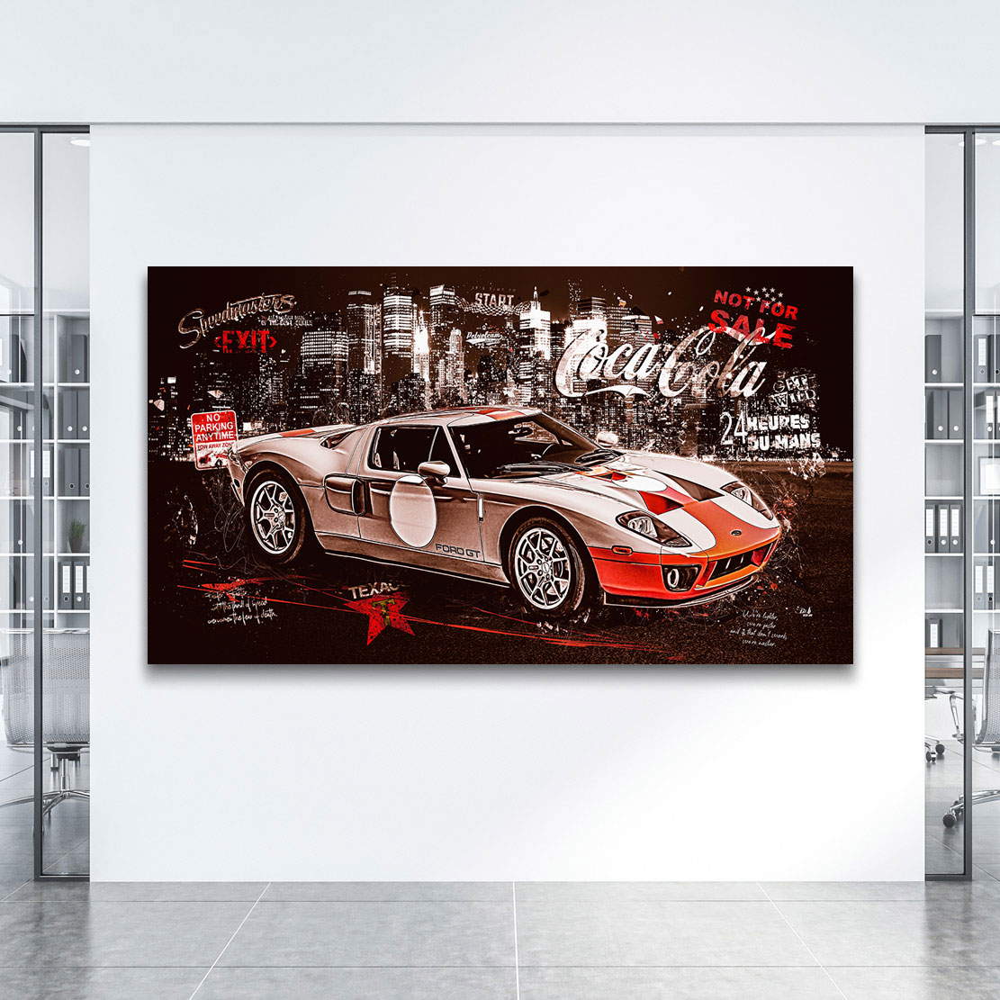 Auto Leinwandbild Ford GT40 Retro Style