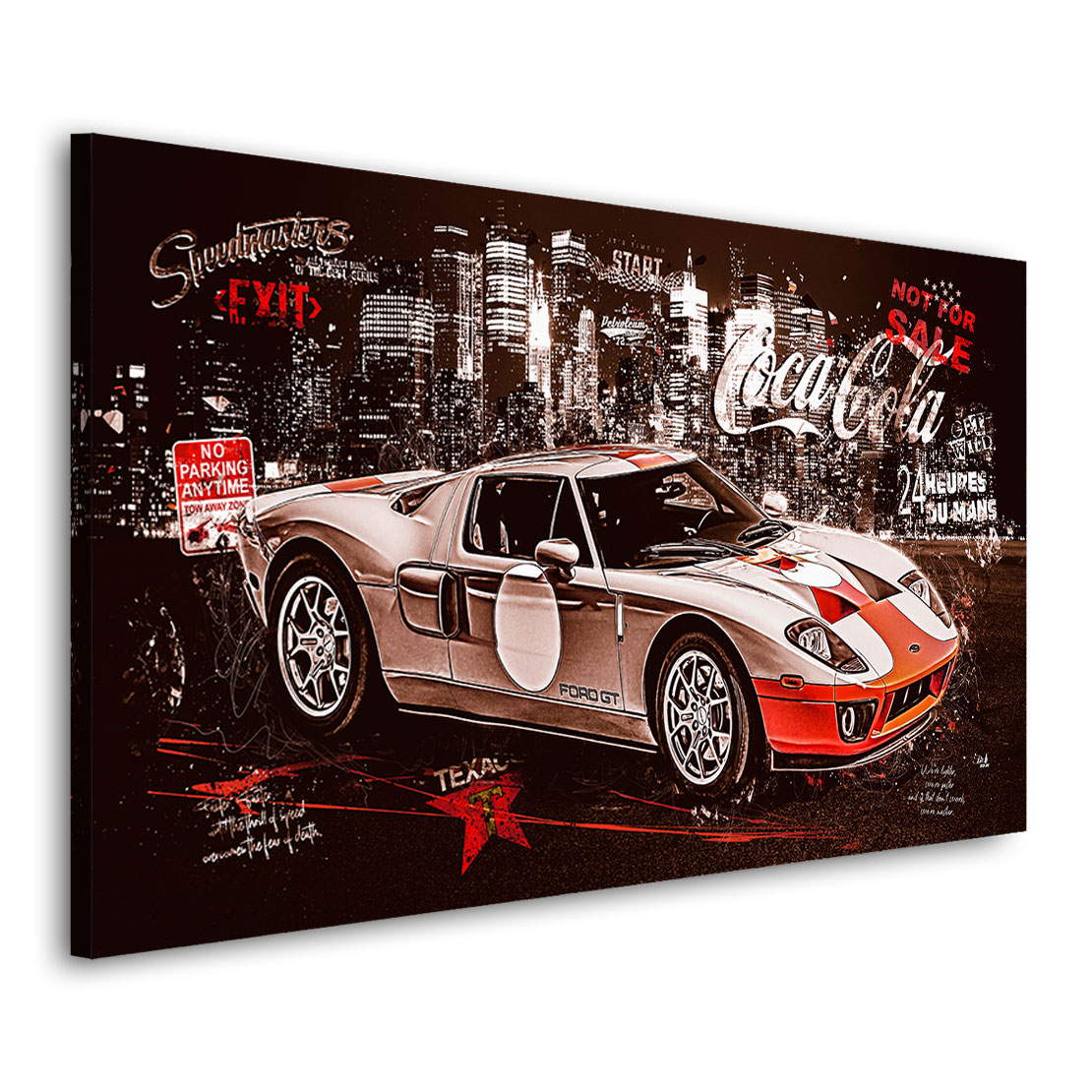 Auto Leinwandbild Ford GT40 Retro Style