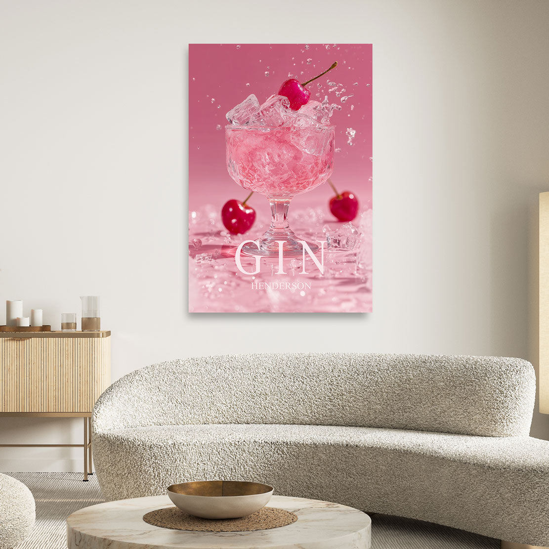Cherry Gin Elegance Wandbild