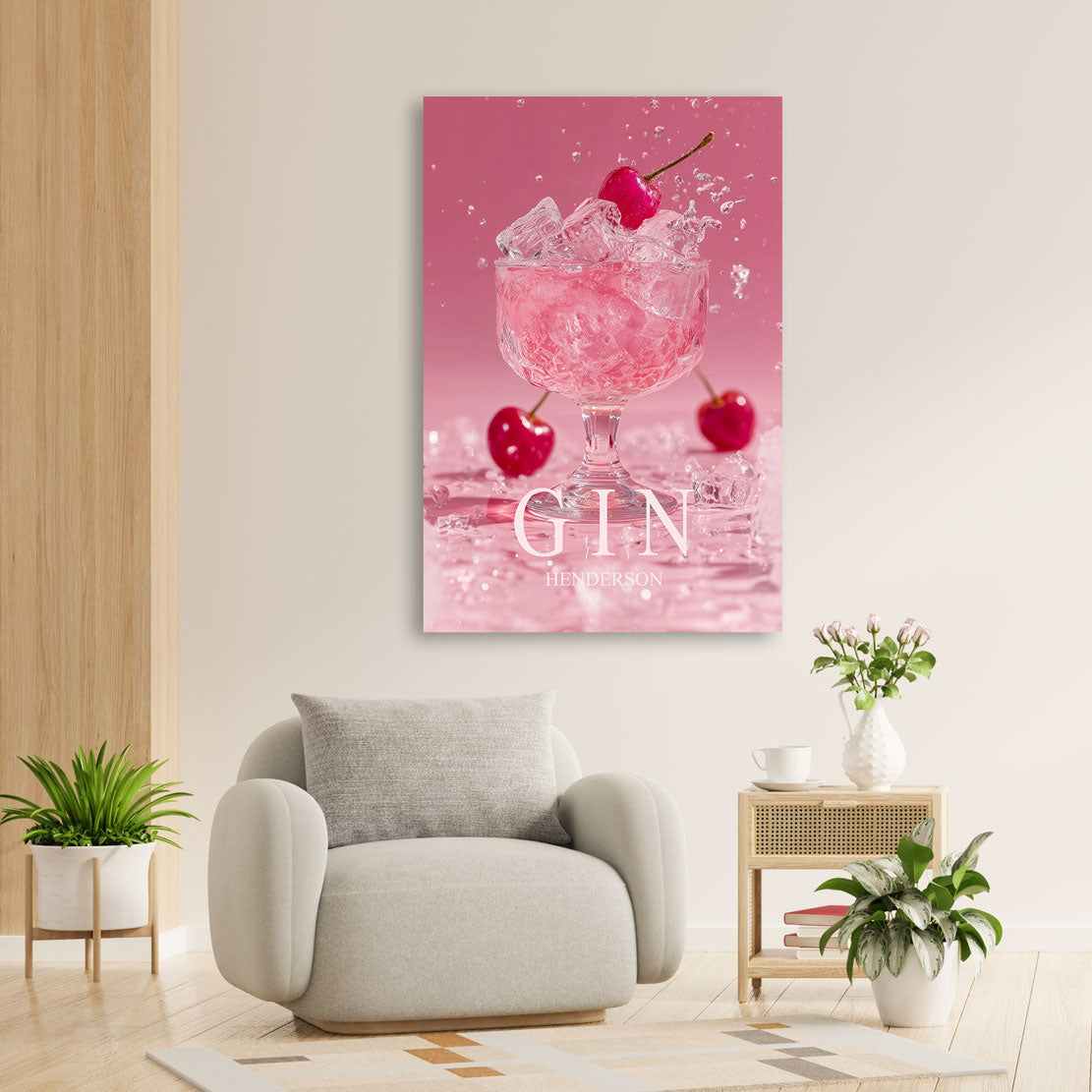 Cherry Gin Elegance Wandbild