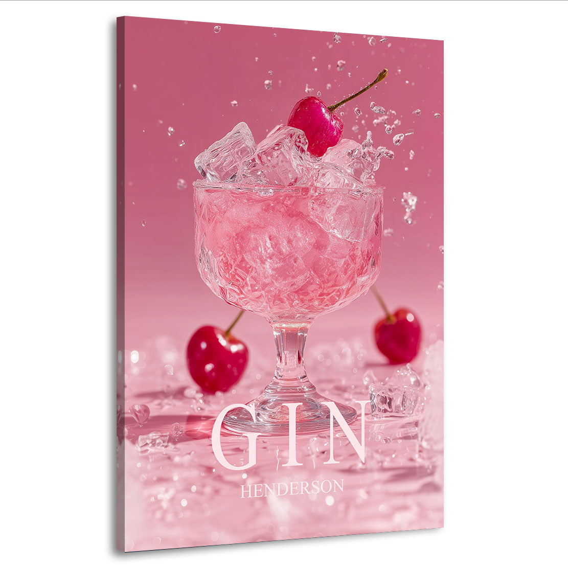Cherry Gin Elegance Wandbild