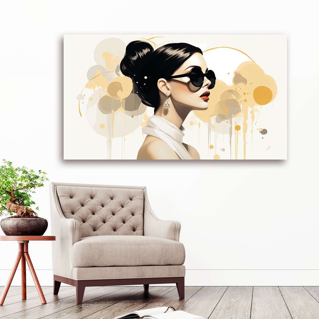 Wandbild Glamour Lady