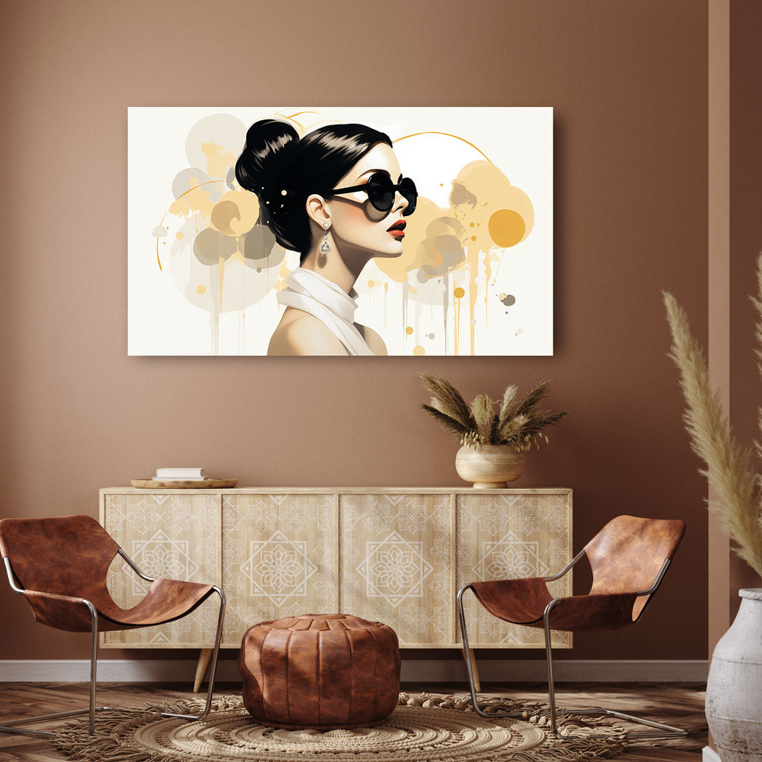 Wandbild Glamour Lady