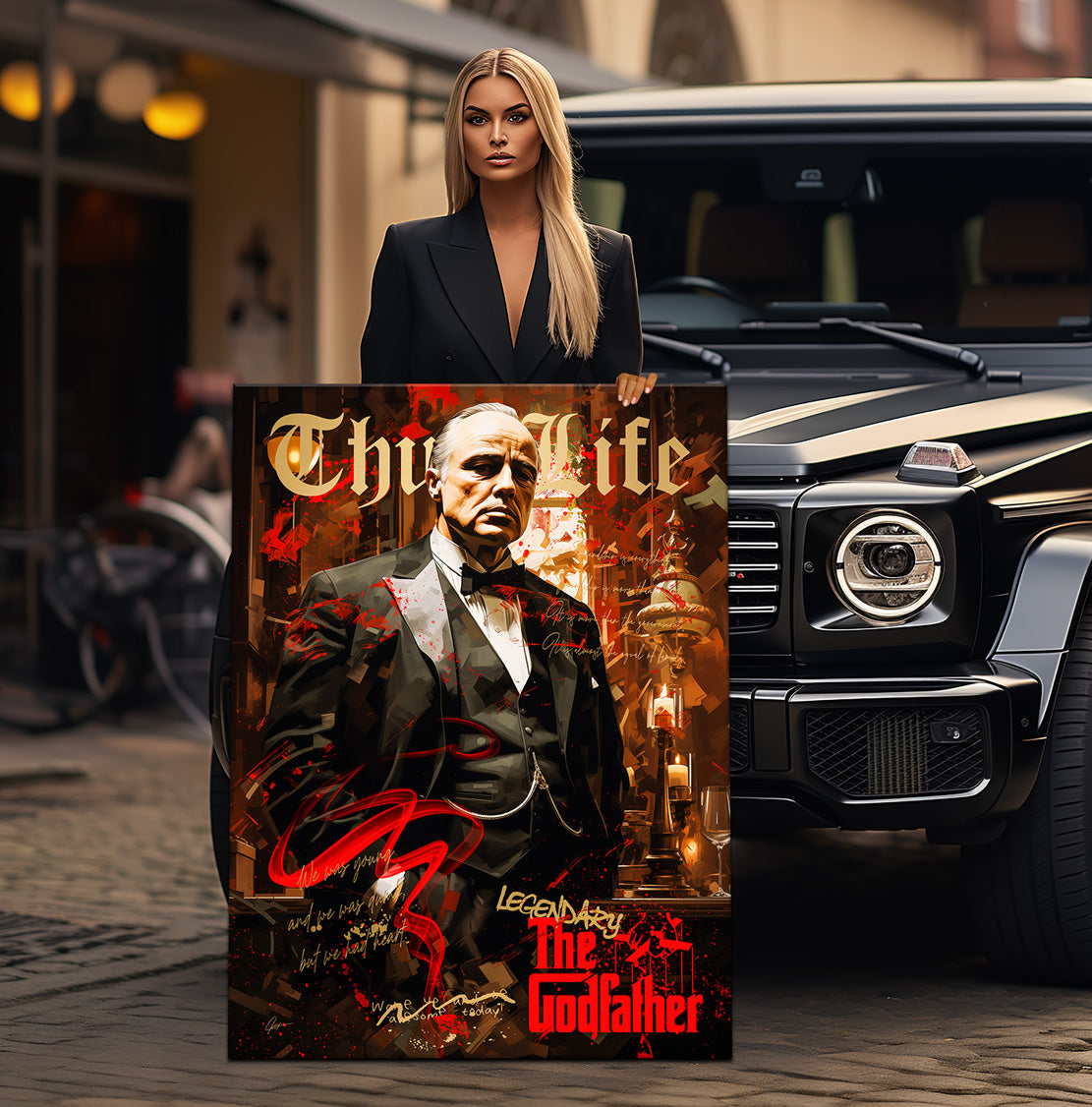 Kult Wandbild The Godfather Thug Life