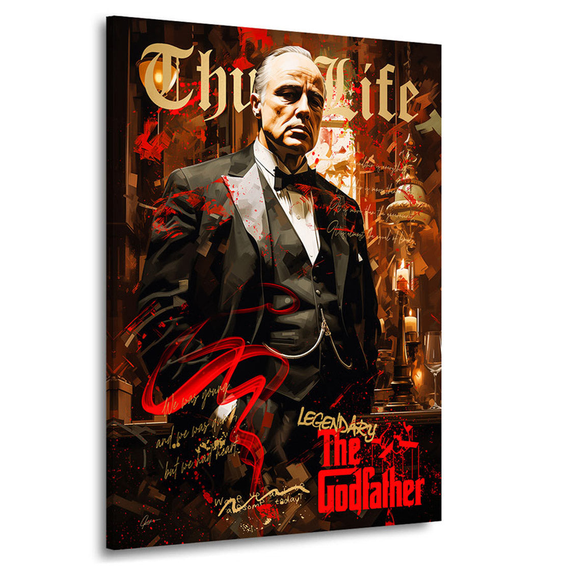 Kult Wandbild The Godfather Thug Life