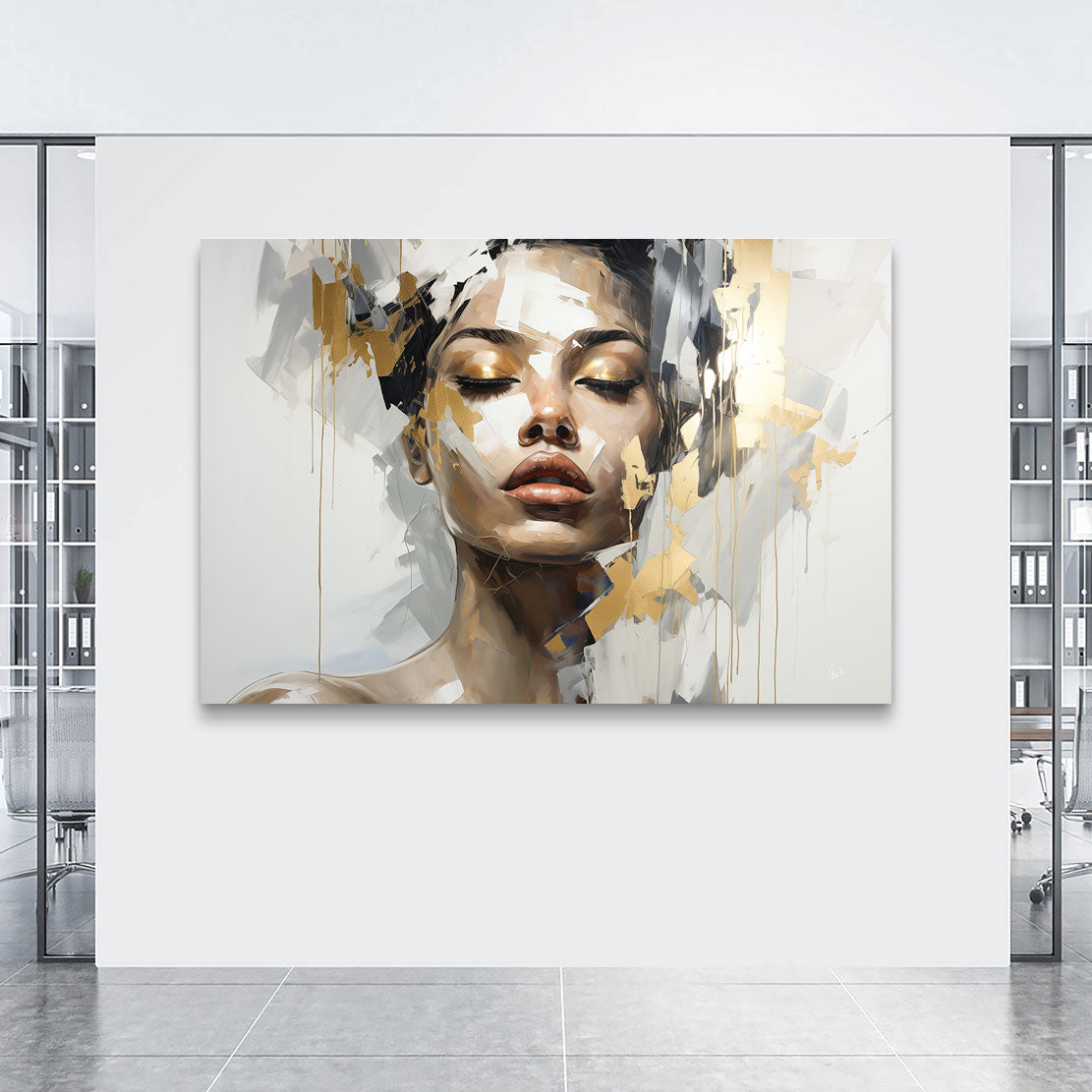 Abstrakt Gold Beauty Wandbild