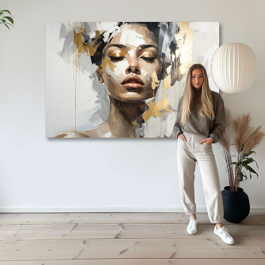 Abstrakt Gold Beauty Wandbild