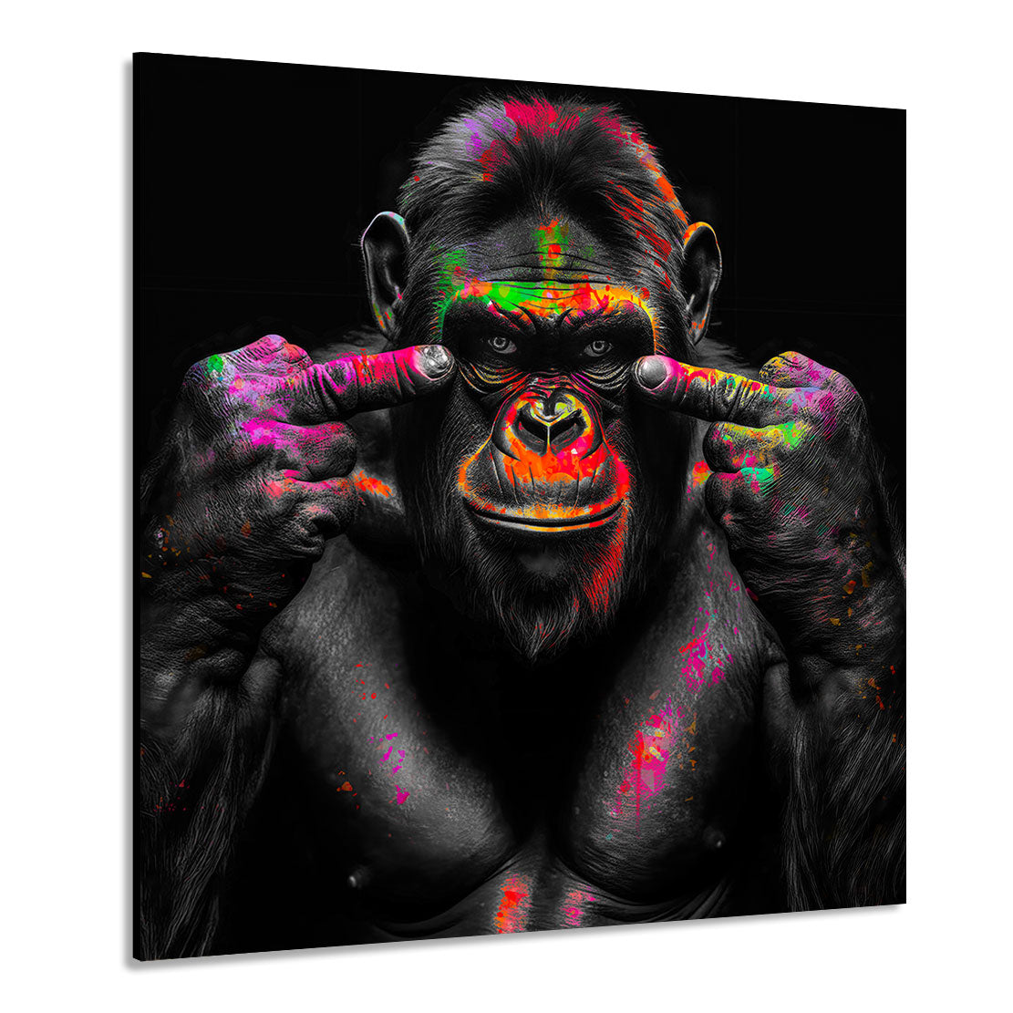 Tier Wandbild Bad Gorilla
