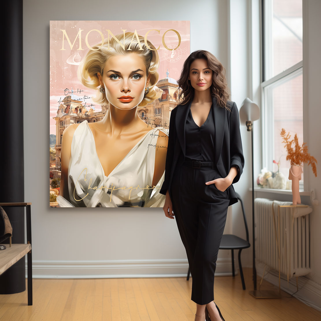 People Wandbild Grace Monaco