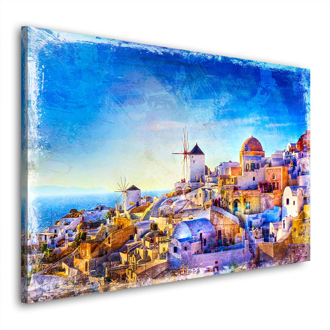 Wandbild Leinwandbild Griechenland Abstrakt