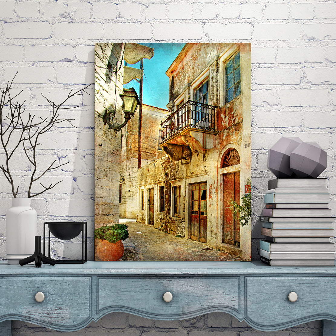Wandbild Leinwandbild Griechenland Vintage