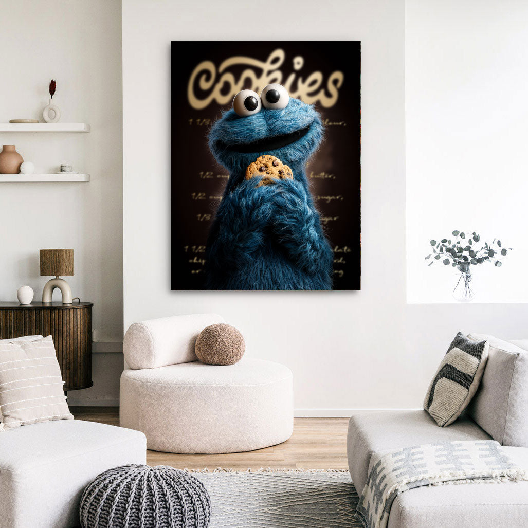 Krümelmonster Cookie Royal Wandbild
