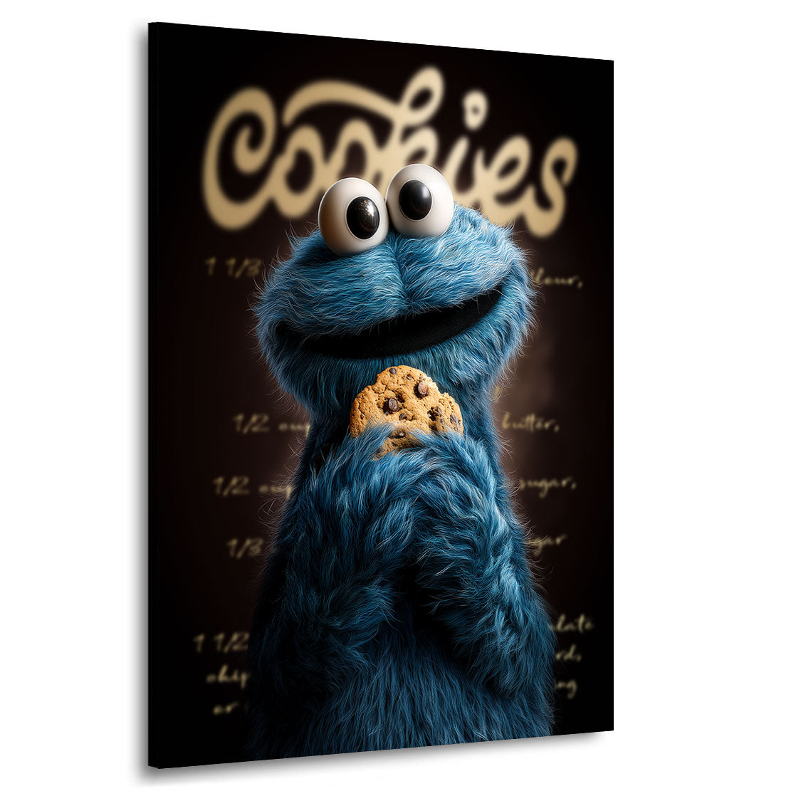 Krümelmonster Cookie Royal Wandbild