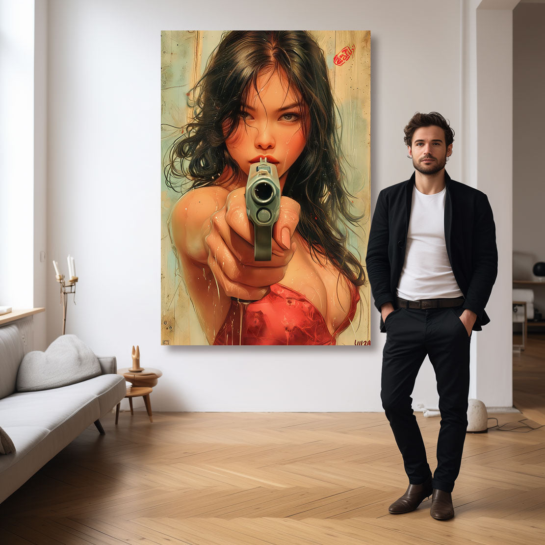 Lifestyle Wandbild Beauty Gun