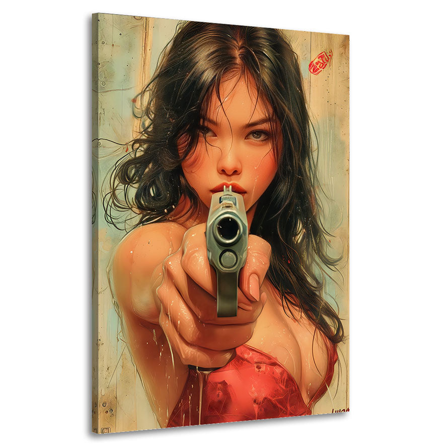 Lifestyle Wandbild Beauty Gun