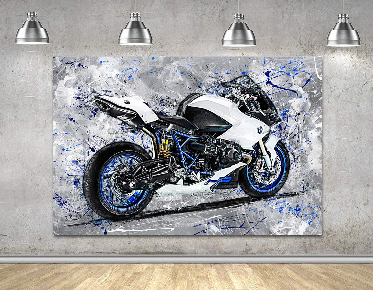 Wandbild Leinwandbild BMW HP2 Motorradbild