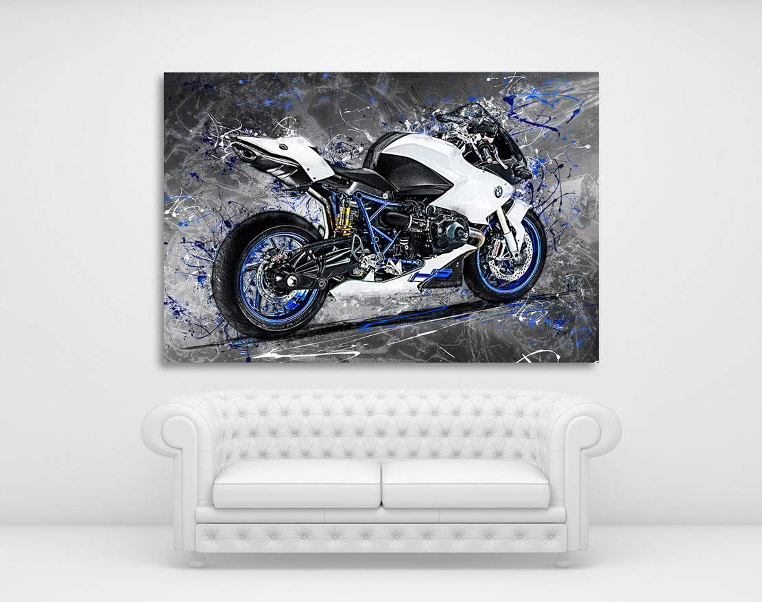 Wandbild Leinwandbild BMW HP2 Dark