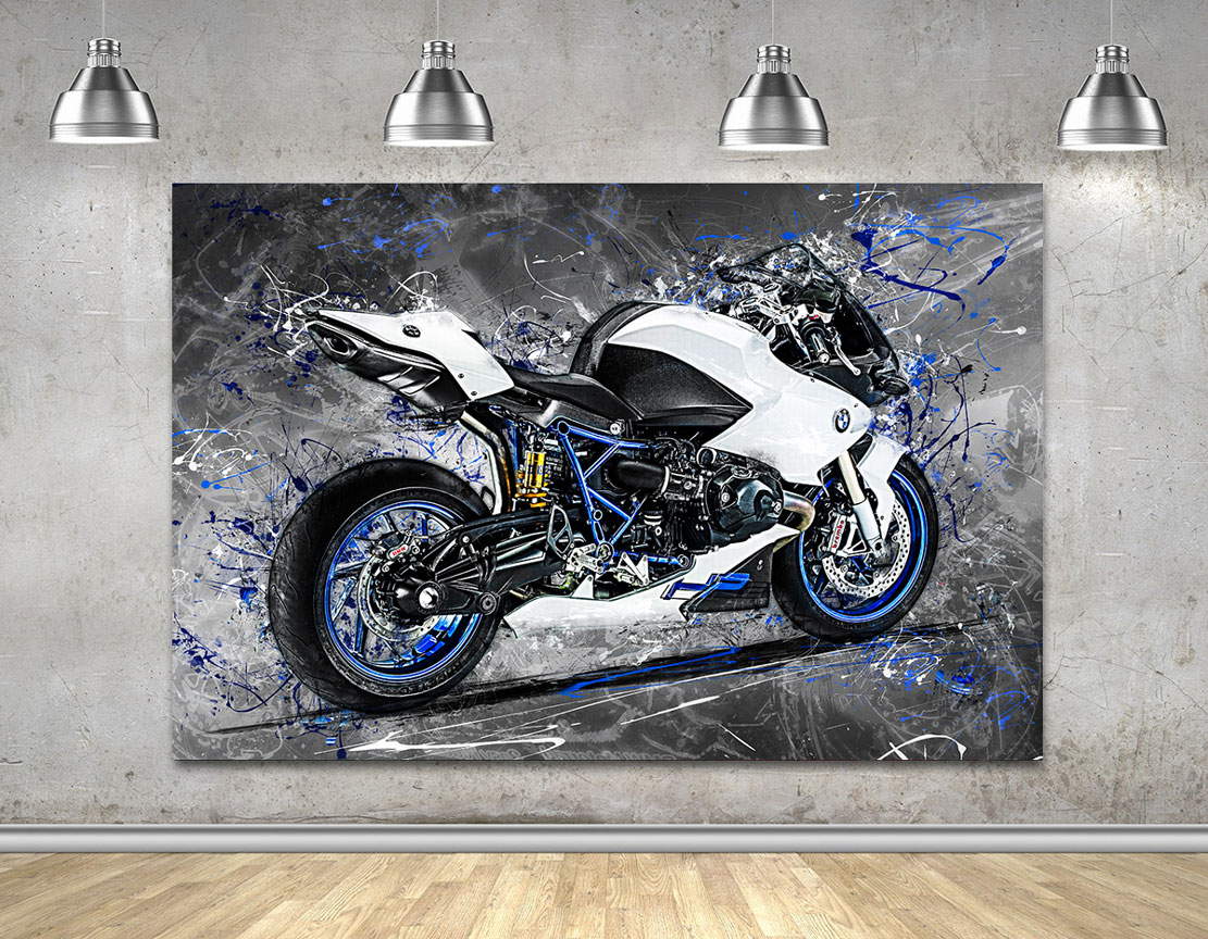Wandbild Leinwandbild BMW HP2 Dark