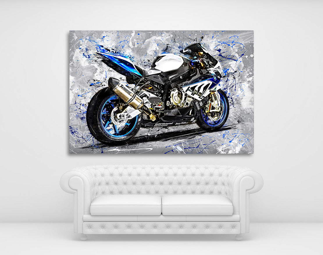 Wandbild BMW HP4 Motorradbild