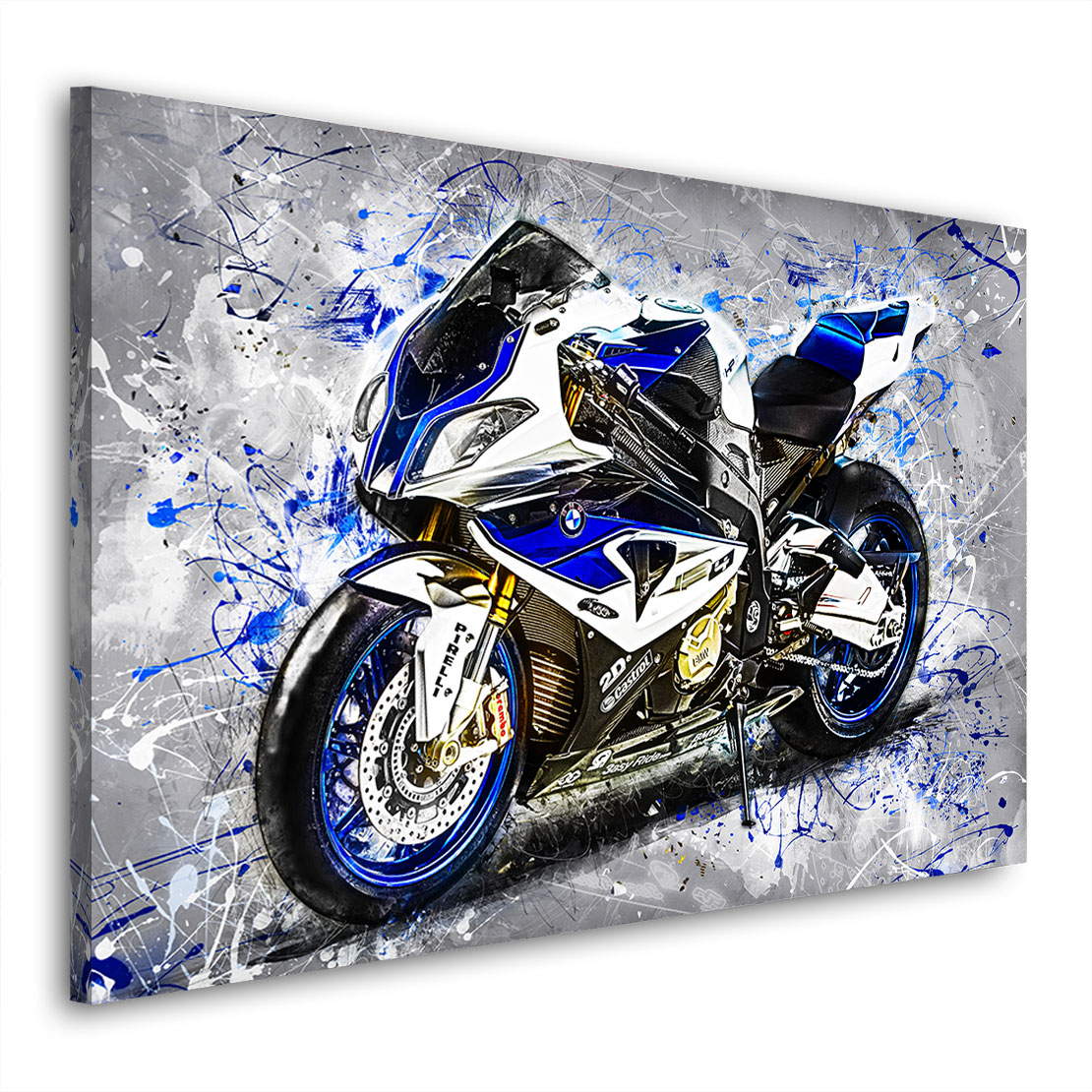 Wandbild Leinwandbild BMW HP4 Abstrakt Style