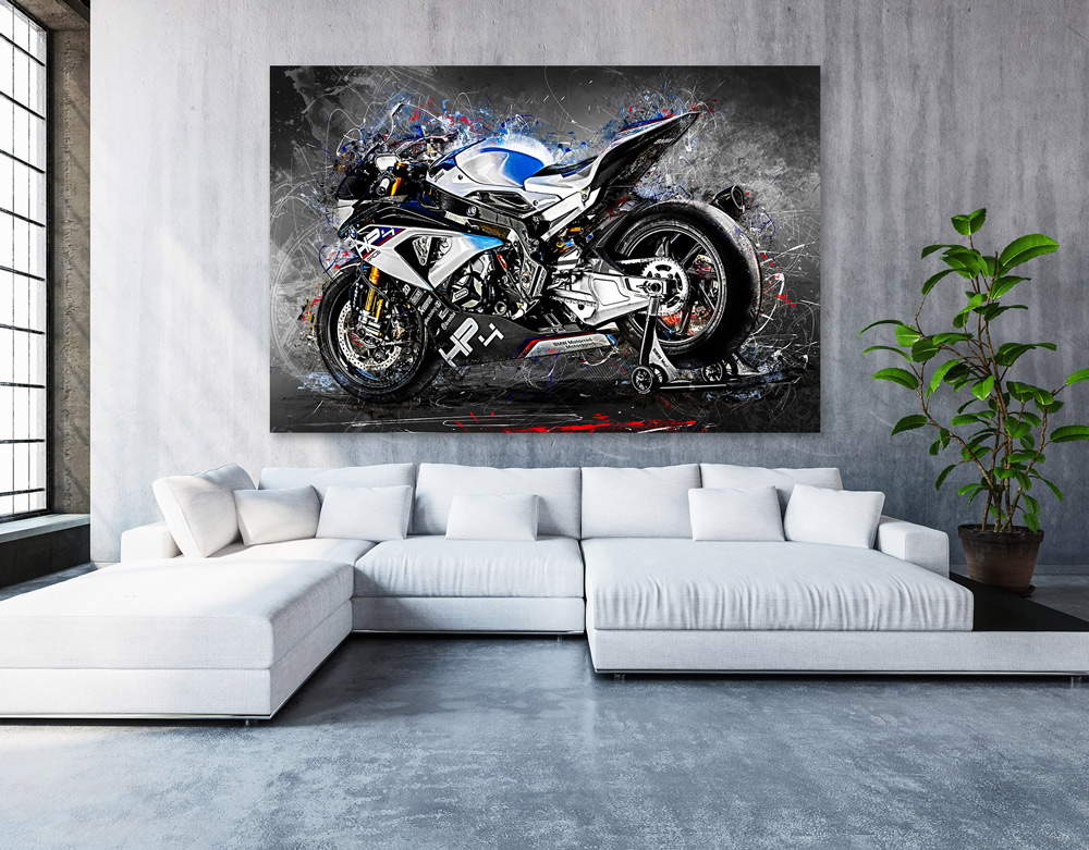 Wandbild Leinwandbild BMW HP4 Race