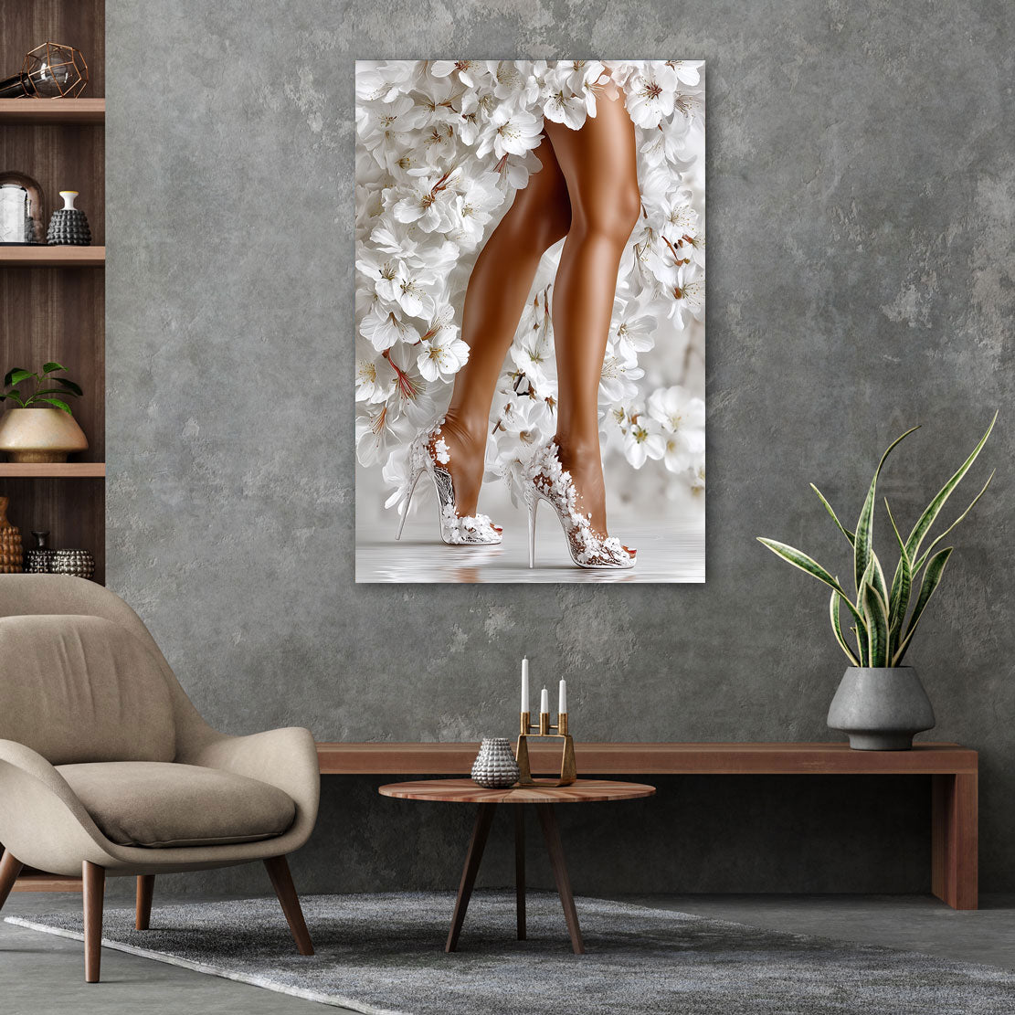 Velvet Blossom Heels Wandbild