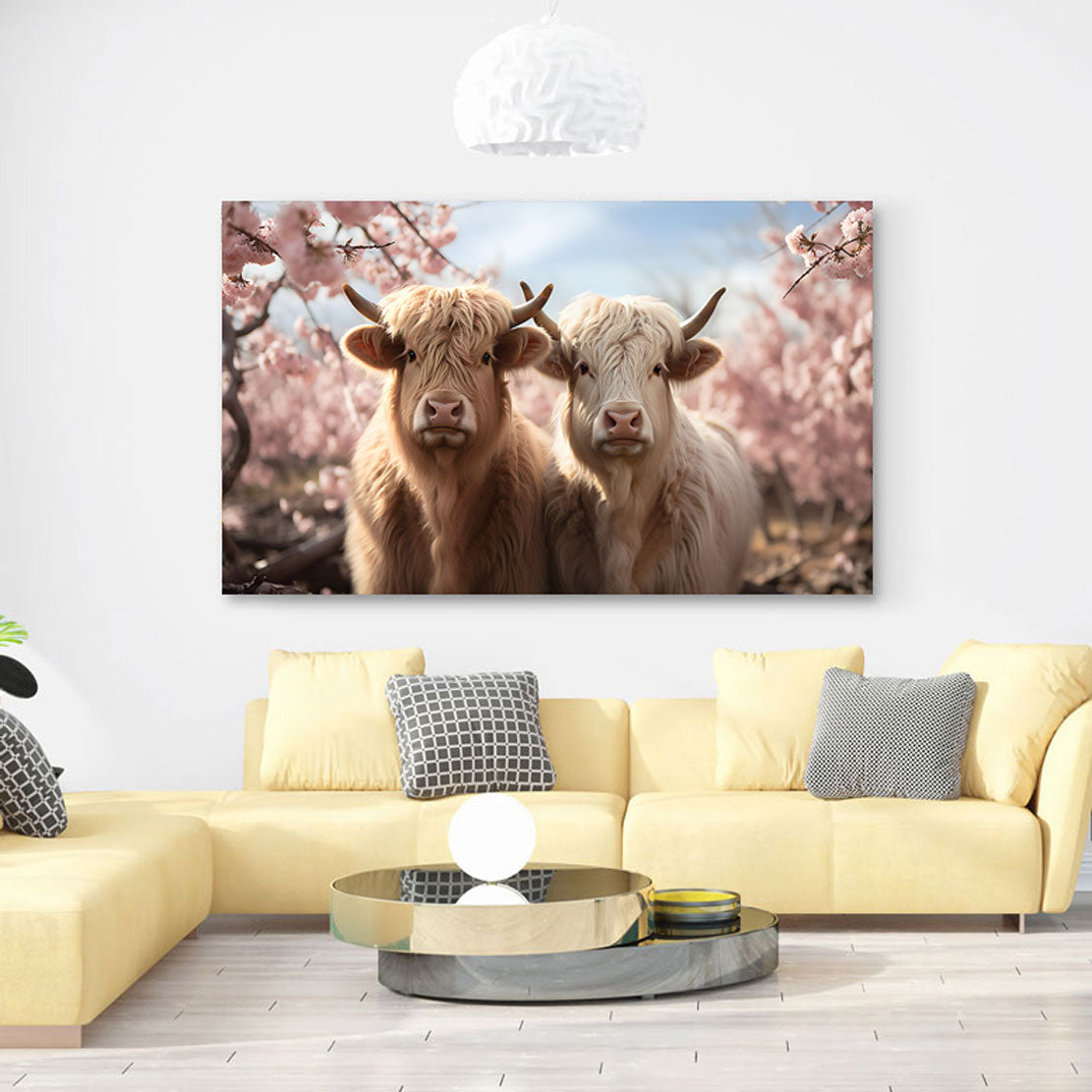 Wandbild Highland KÃ¼he