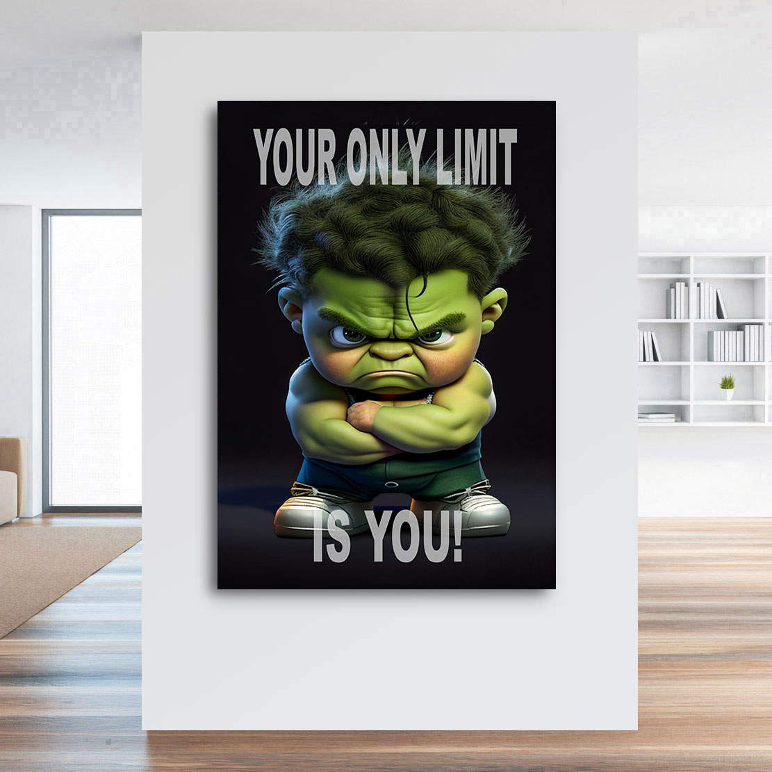 Motivations Leinwandbild Kleiner Hulk - Your only Limit