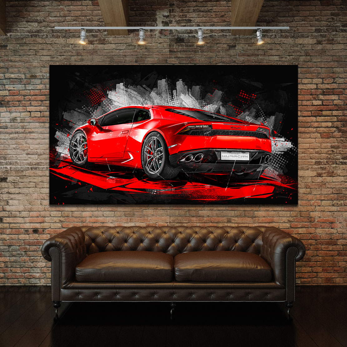 Auto Leinwandbild Lamborghini Huracan