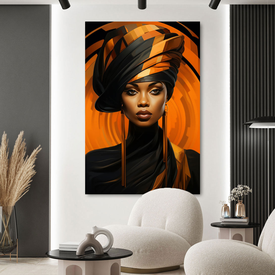 Wandbild Abstrakt Black Beauty