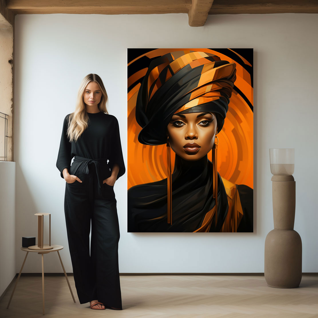 Wandbild Abstrakt Black Beauty