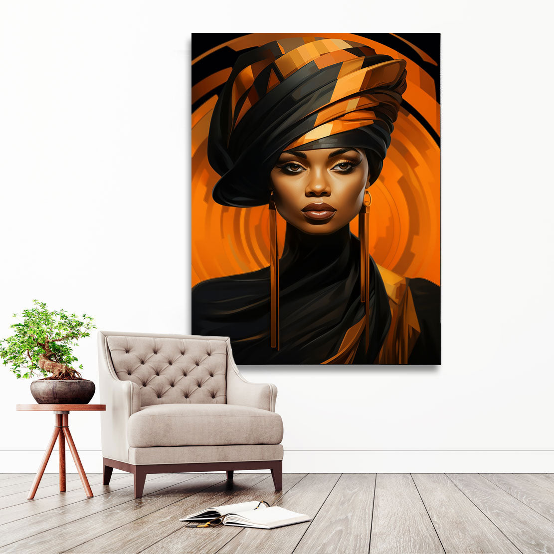 Wandbild Abstrakt Black Beauty