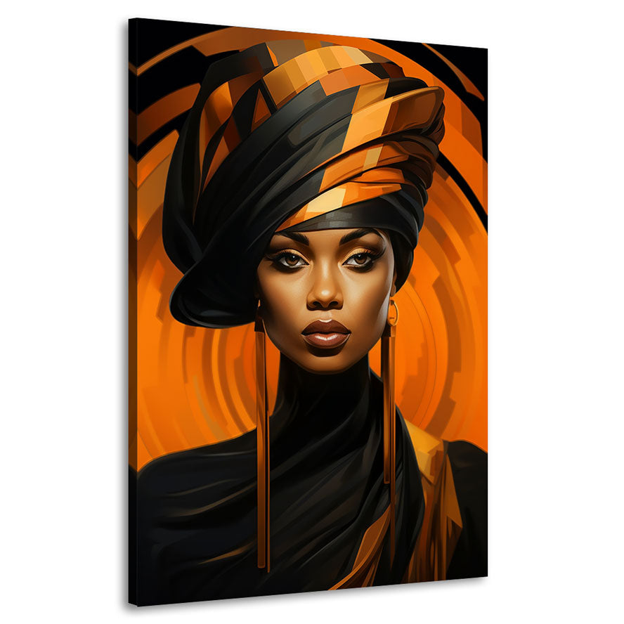 Wandbild Abstrakt Black Beauty