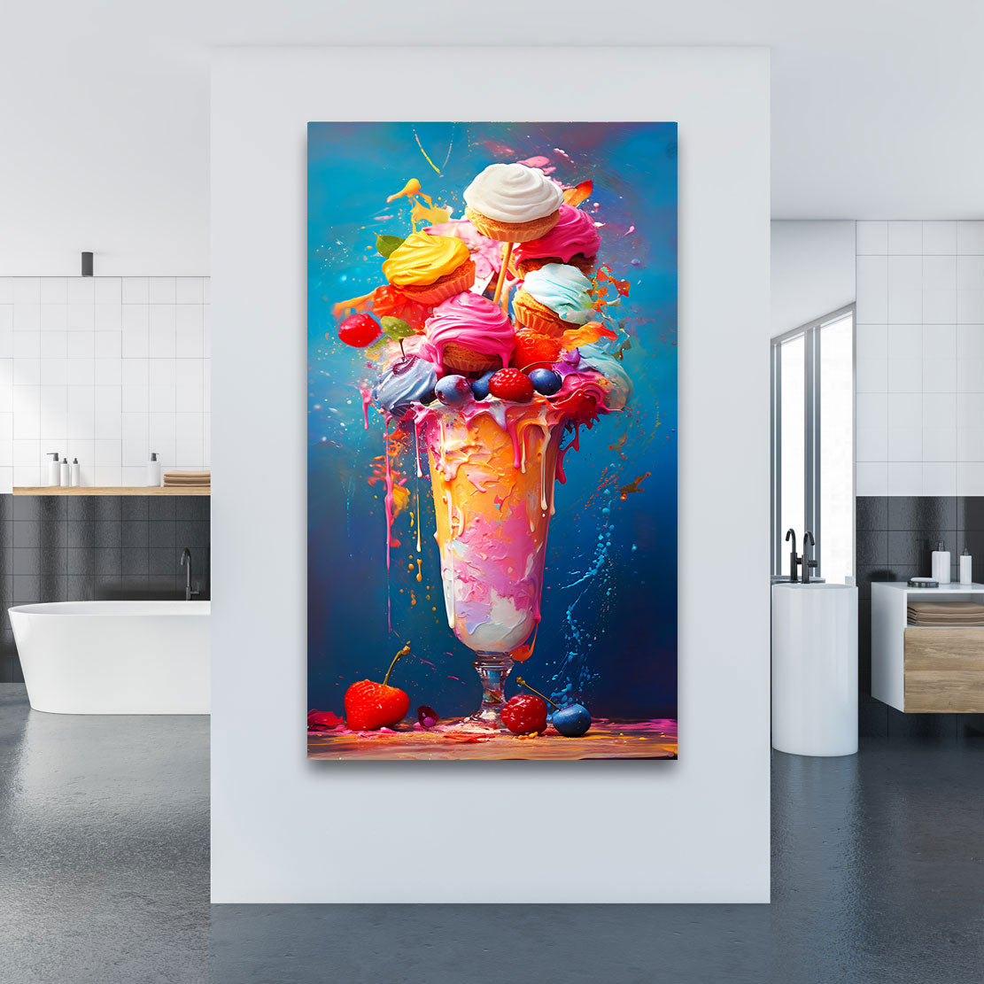 Leinwandbild Eis Abstrakt