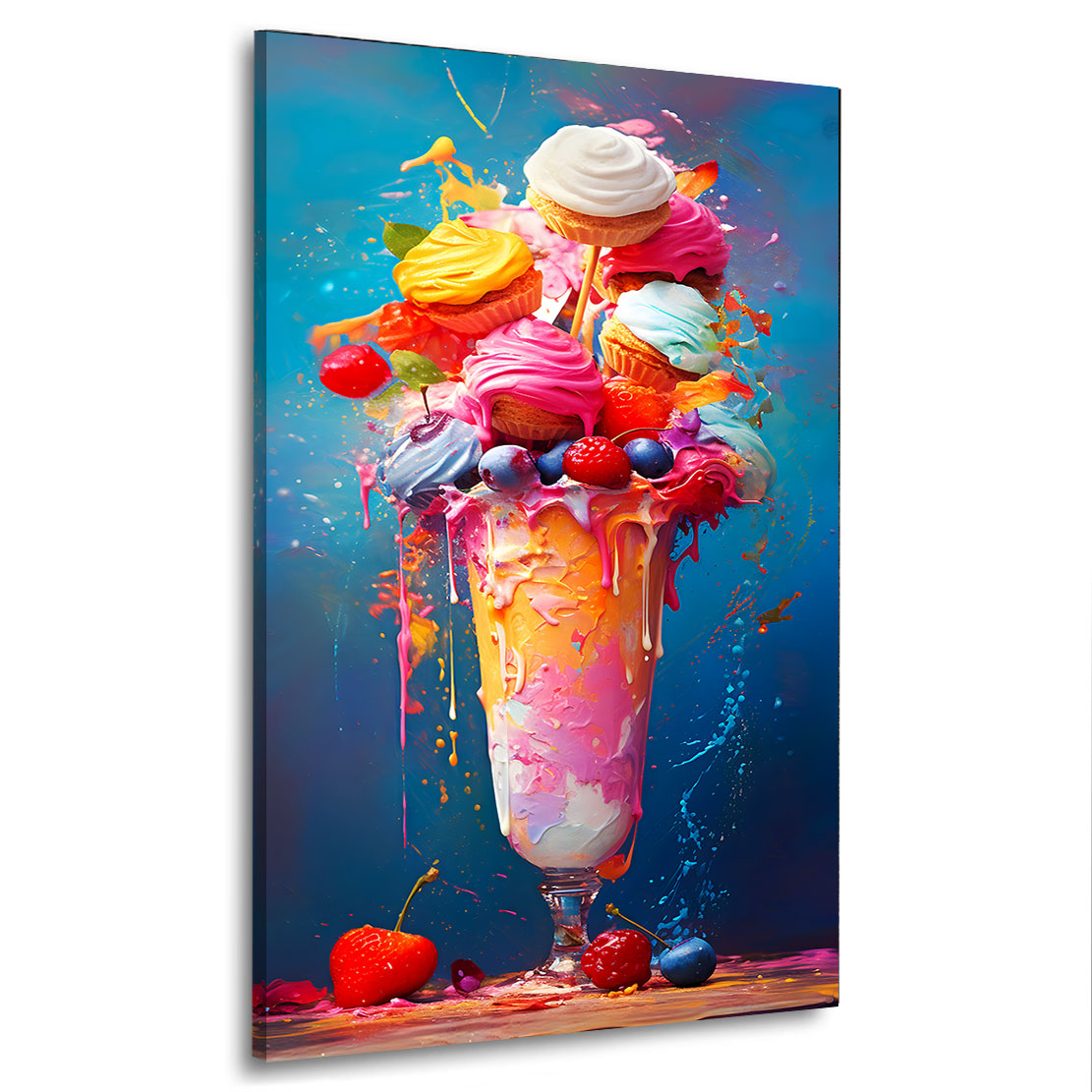 Leinwandbild Eis Abstrakt