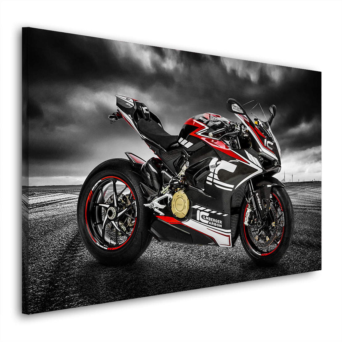 Wandbild Leinwandbild Ducati Panigale Dark Sky