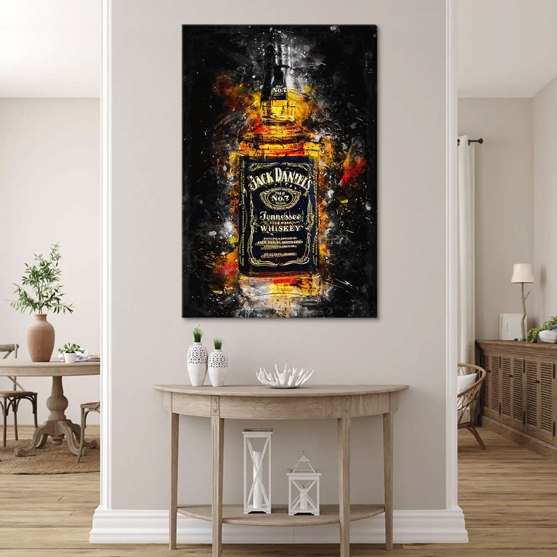 Wandbild Leinwandbild Jack Whiskey Modern Art
