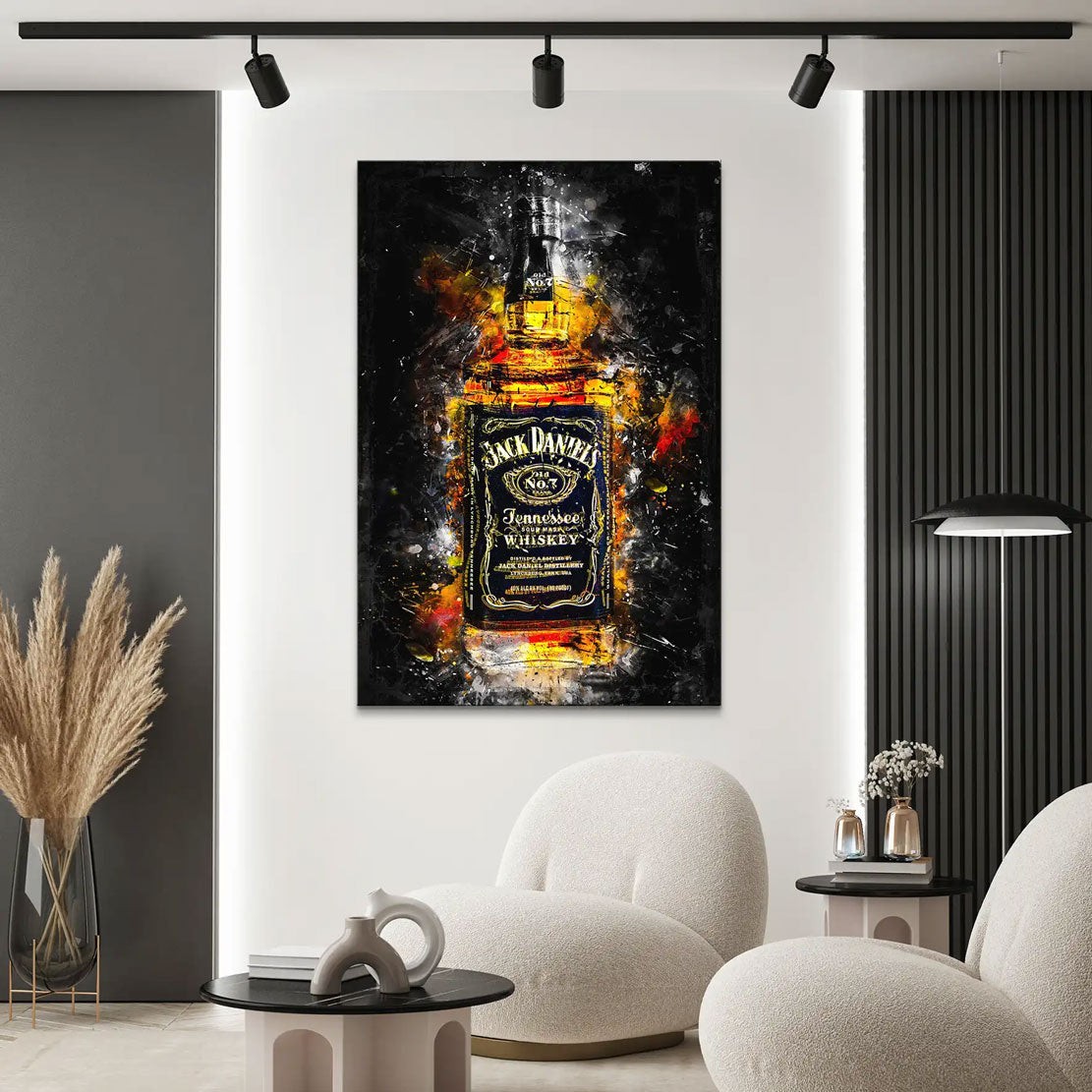 Wandbild Leinwandbild Jack Whiskey Modern Art
