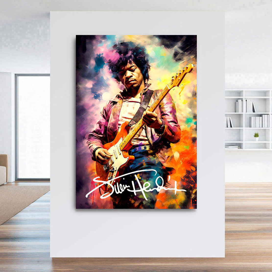 Musik Wandbild Jimi Hendrix Abstrakt