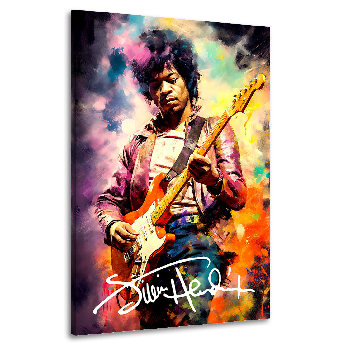 Musik Wandbild Jimi Hendrix Abstrakt