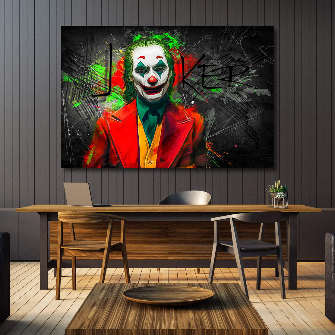 Wandbild Joker abstrakt