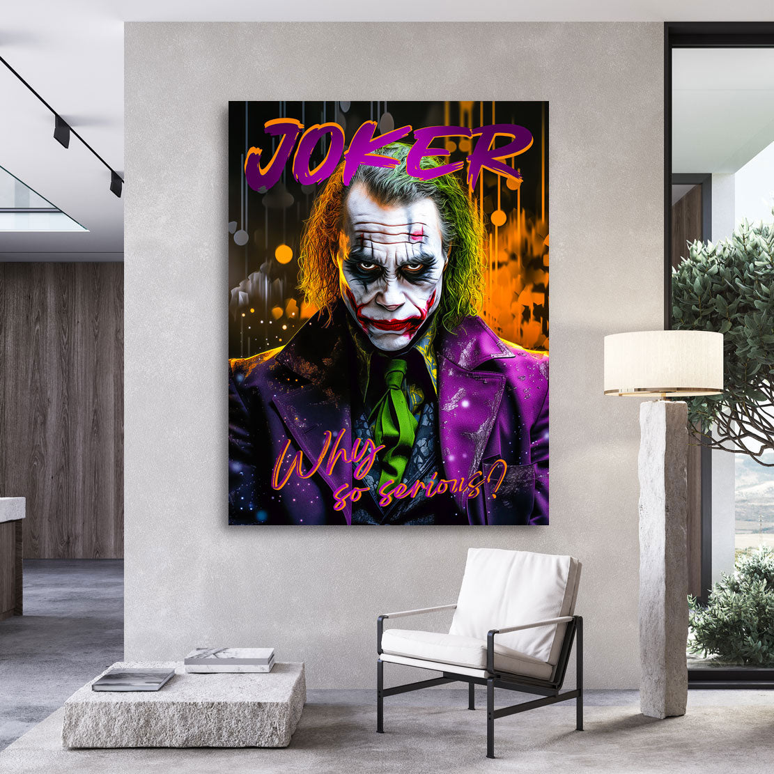 Joker Wandbild Why so serious?