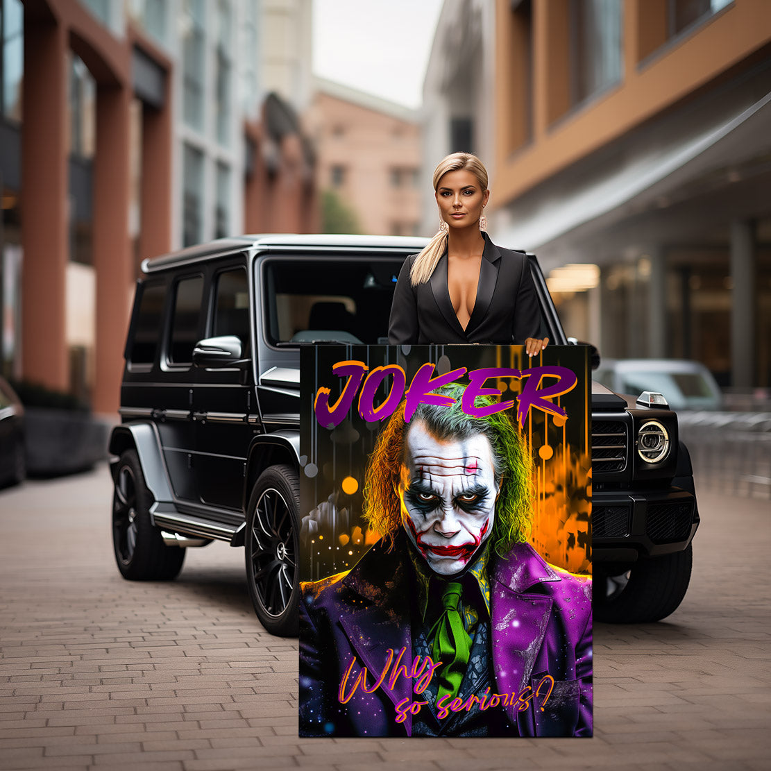 Joker Wandbild Why so serious?