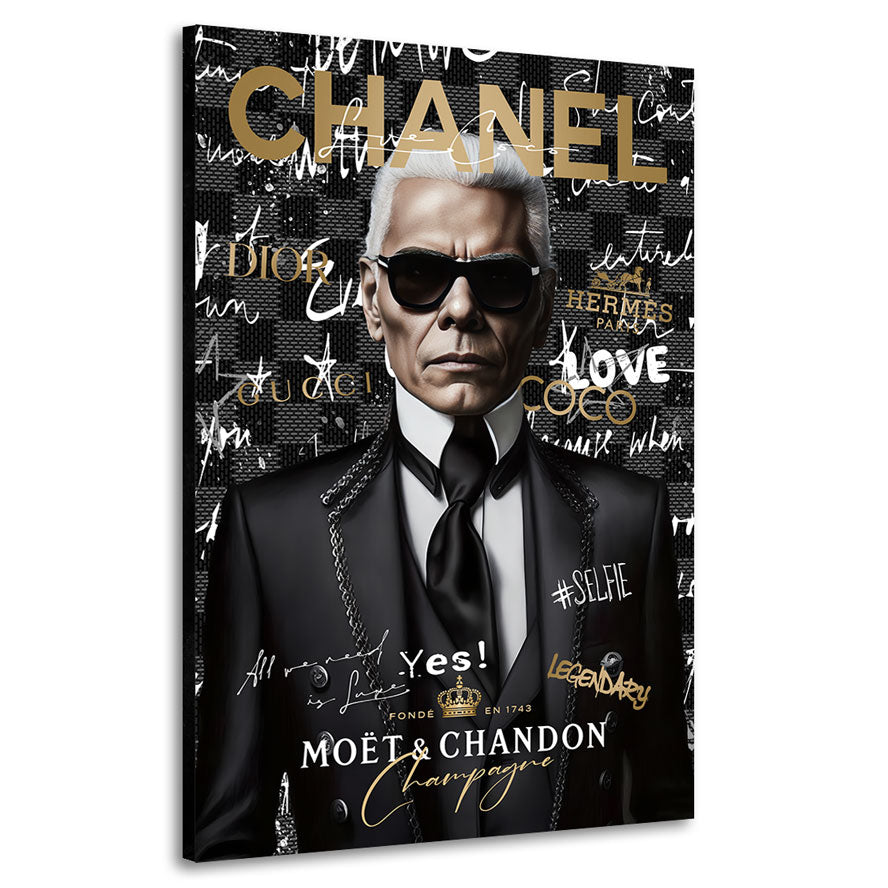 Pop Art Wandbild Karl Chanel