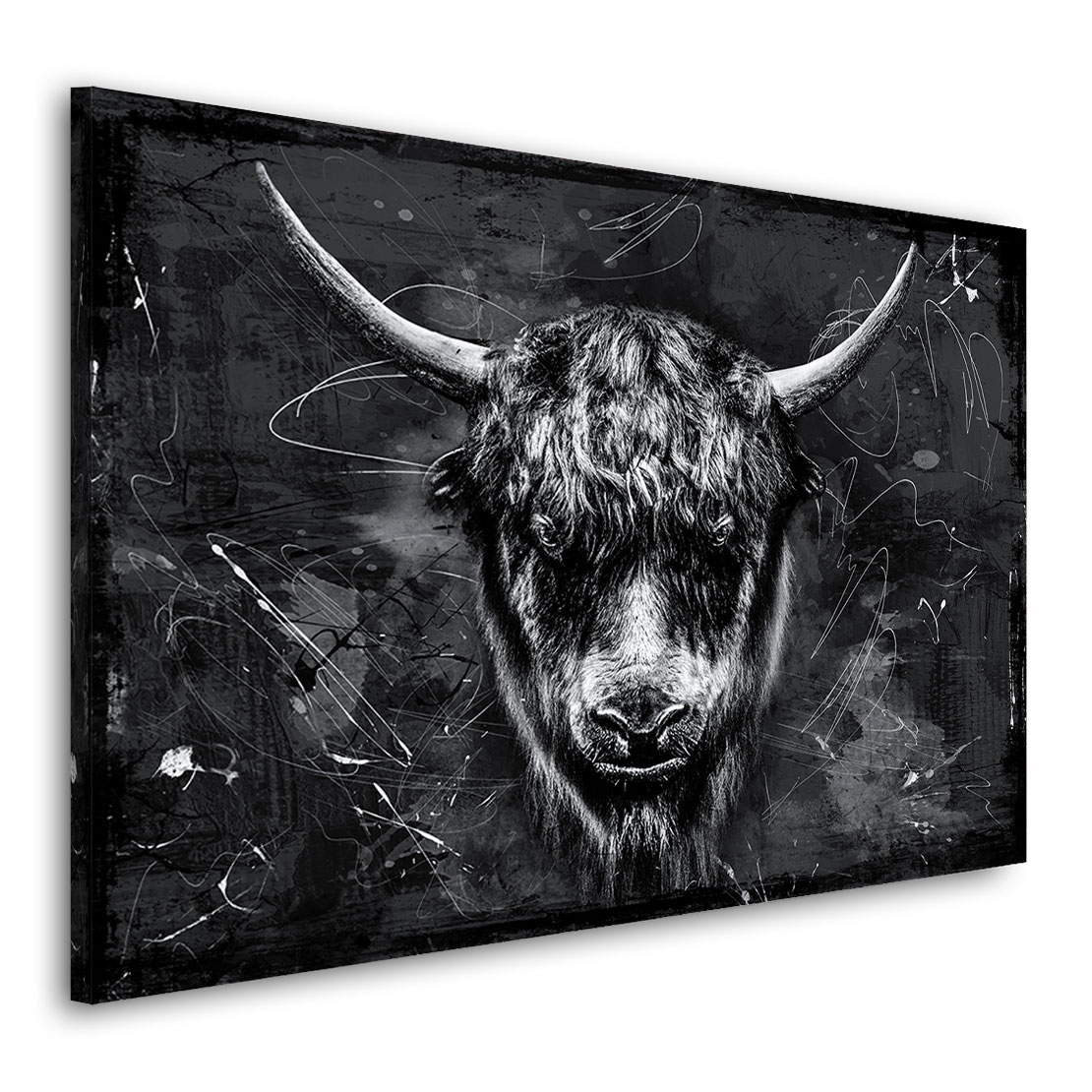 Wandbild Yak abstrakt