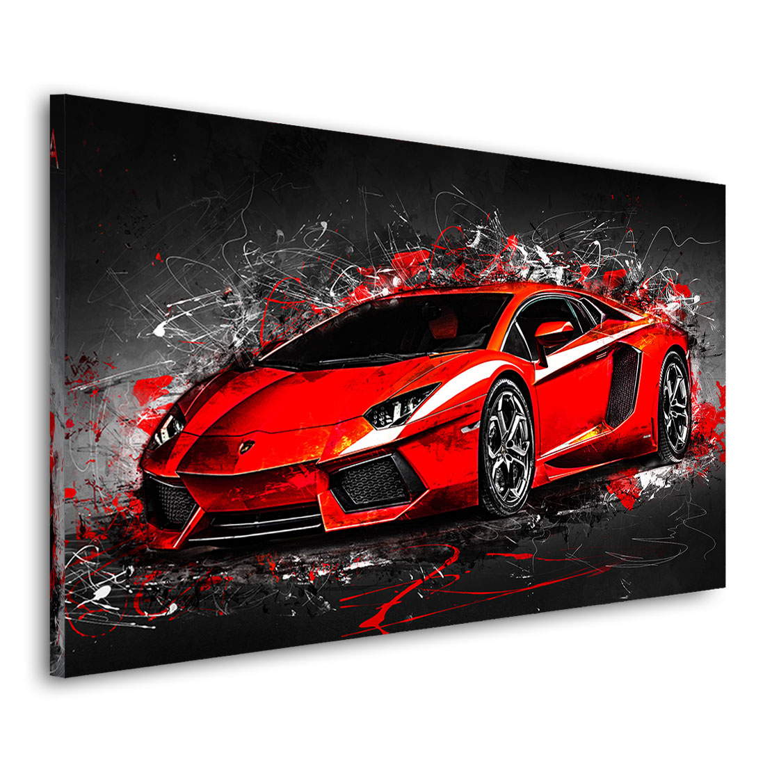 Auto Lamborghini Aventador Red Style