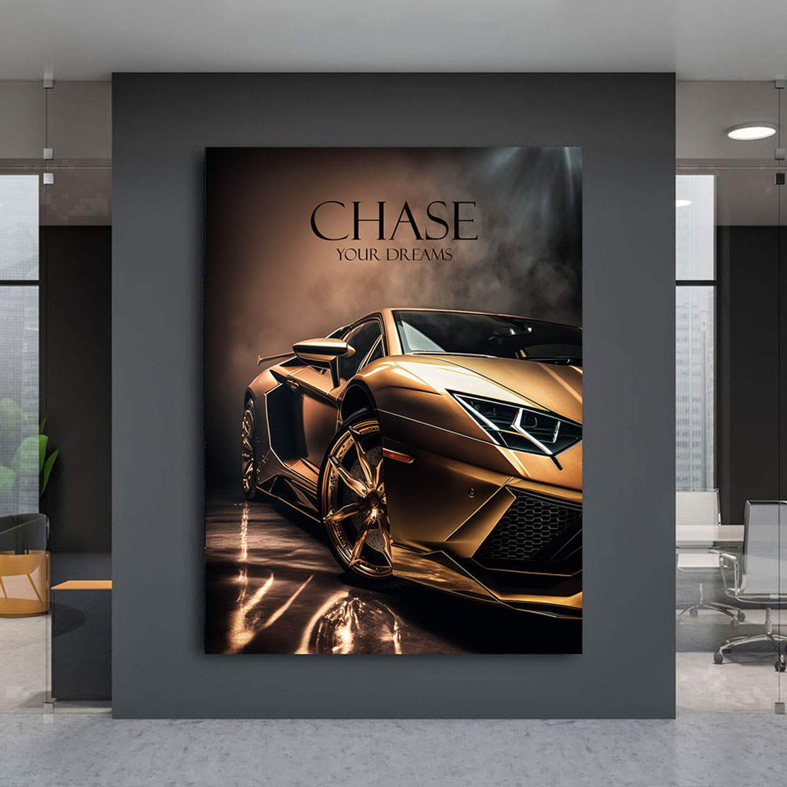 Motivations Leinwandbild Chase your Dreams