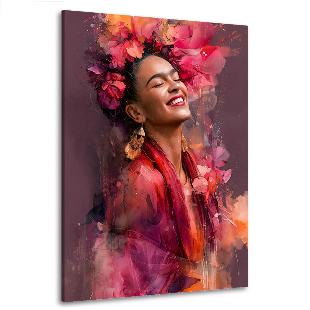 Frida Kahlo Rosenglut Wandbild