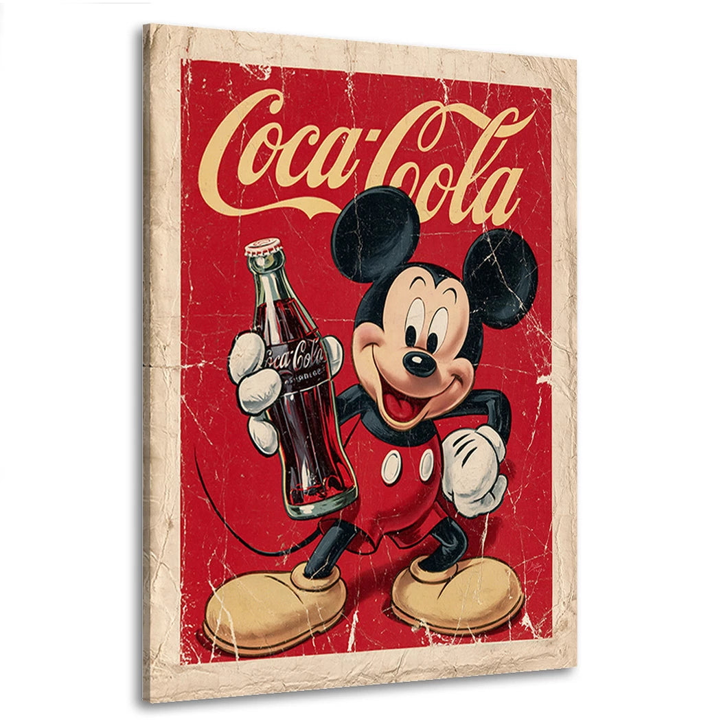 Micky Maus Vintage Wandbild
